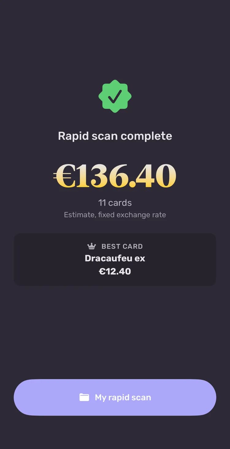 End of a rapid scan session