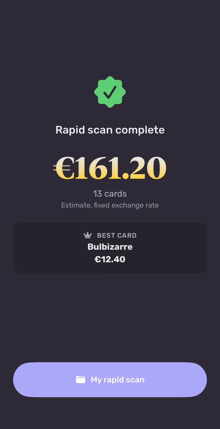 End of a rapid scan session